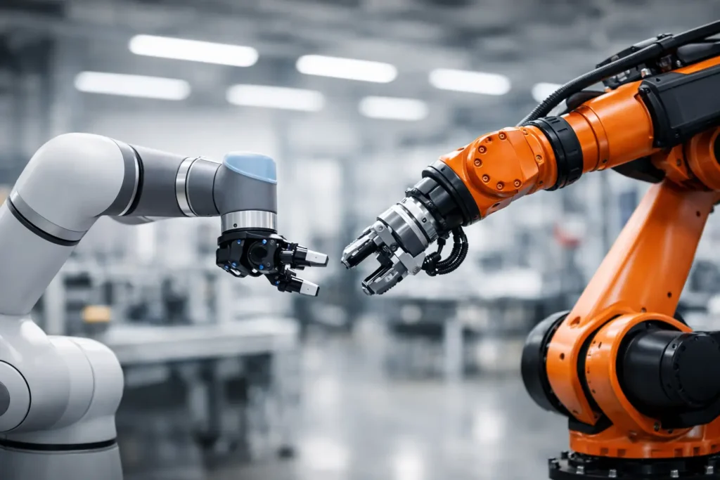 Cobot versus Industrieroboter im Vergleich