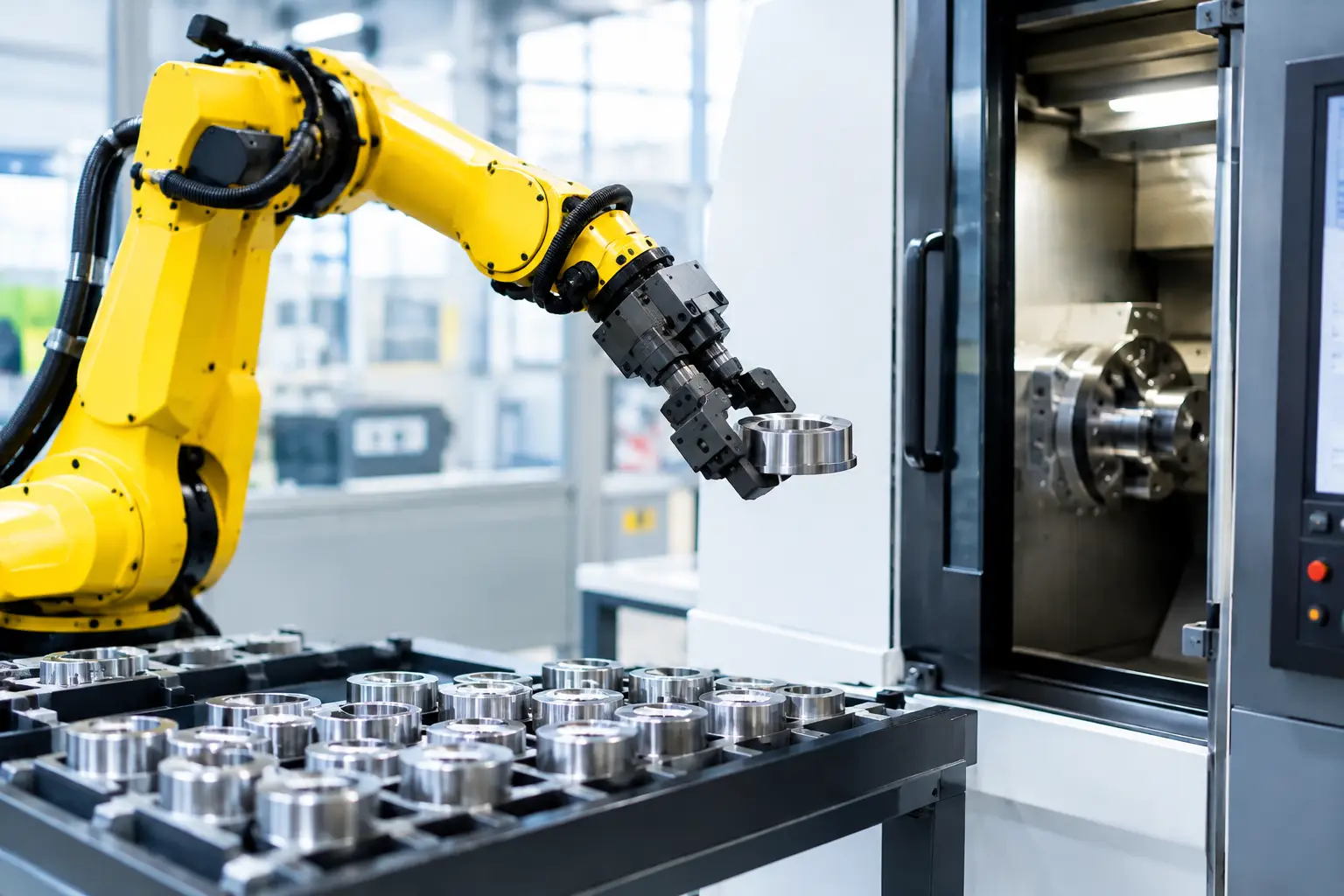 Maschinenbeschickung mit Robotik automatisieren