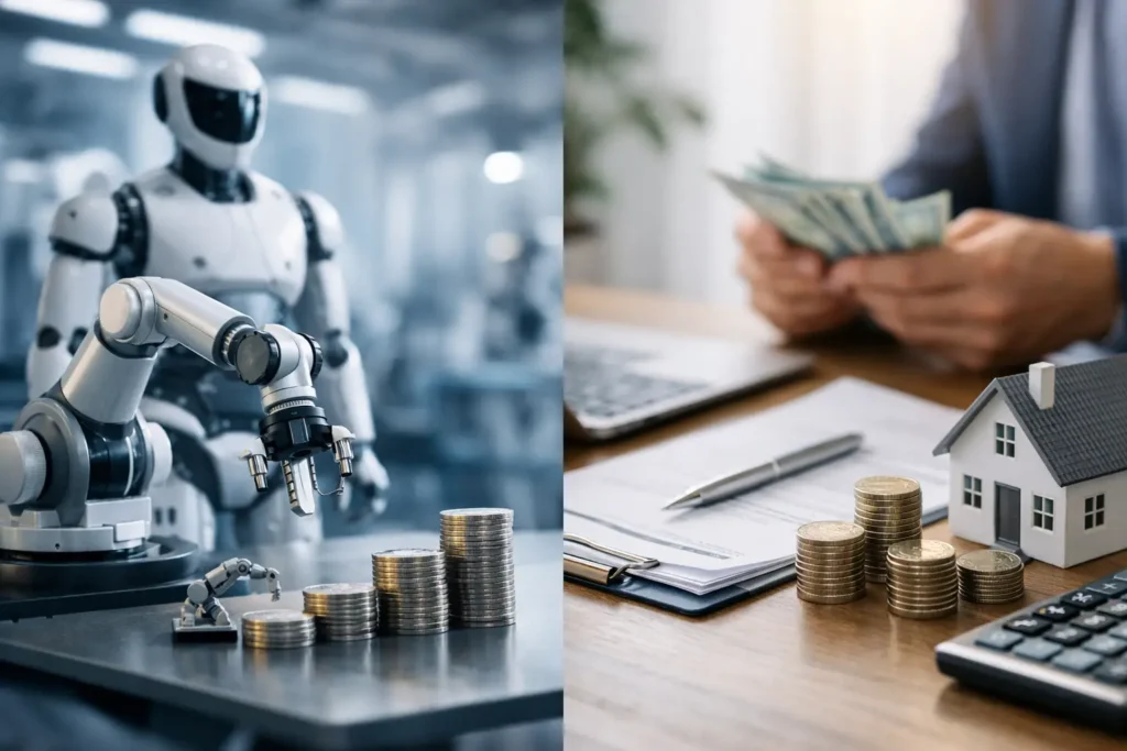 Roboterleasing versus Bankkredit im Vergleich